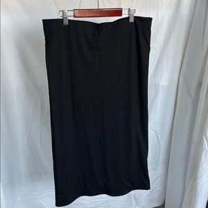 Classic Black Women's Midi Skirt XXL NWT